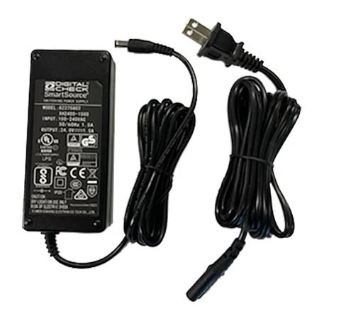 36W power supply with power cord for Digital Check CX35, TS250 and Micro Elite scanners