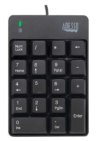Adesso AKB-601UB - Keypad - black