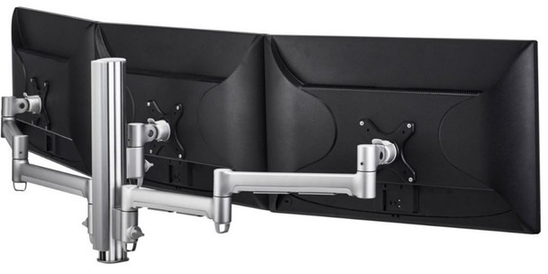 Atdec Systema Monitor Arm Includes:  (2) AWM-A71-S 710MM Monitor Arm  (1) AWM-A13-S 130MM Monitor Arm  (1) AWM-P40G-S 400MM Post (1) AWM-FF-S Clamp