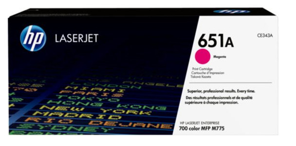 HP 651A - magenta - original - LaserJet - toner cartridge (CE343A)