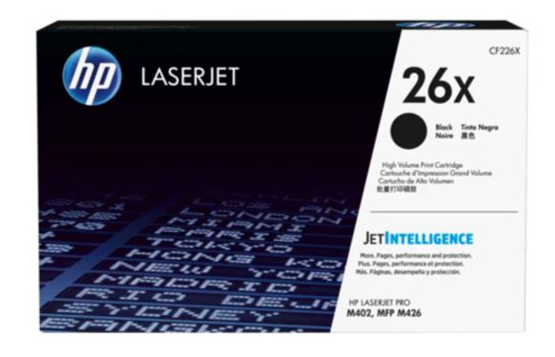 HP 26X Black Toner Cartridges, High Yield