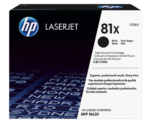 HP 81X CF281X high-yield black toner cartridge for LaserJet Enterprise printers