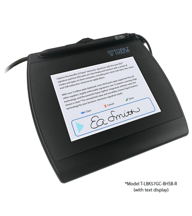 Topaz Signature Gem 5.7 Color LCD sig Pad,Dual Serial/USB,Citrix Ready