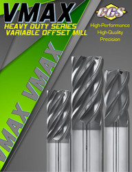 CGS Tool VMAX (MX) Series Carbide End Mills for Titanium and Inconel