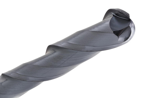 General Purpose 822-5000- ALTiN, industrial cutting tool drill bit with a shiny metallic surface and helical flute design.