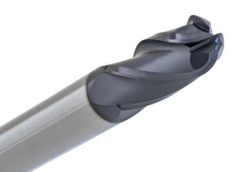 General Purpose 142-2188-ALTiN, image of a machining tool insert with a metallic body and a black TiN coated cutting edge.