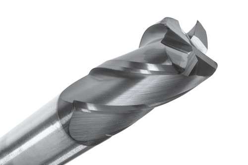 General Purpose CR143-7500.125-ALTiN, industrial drill bit with a metallic coating.