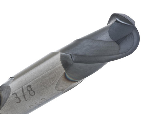 General Purpose 422-5000-ALTiN drill bit, close-up of titanium nitride coated drill tip.