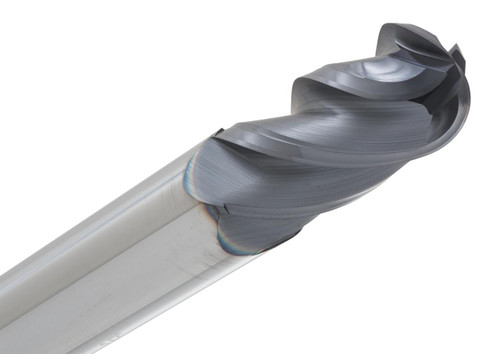 Hi-Velocity HV Series HV142-5000, industrial drill bit with a spiral fluted cutting head and a metallic finish.