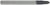 General Purpose 222-1250-ALTiN, a metal cutting tool with a sharpened, silver-colored tip and a black plastic handle.