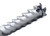 CGS Tool EF-5 Tornado Series Finishing End Mills 45002-TiCN, industrial cutting tool with a spiral flute design for precision material removal.
