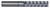 CGS Tool EF-5 Tornado Series Finishing End Mills 45017-TiCN, close-up of a precision cutting tool with a titanium carbonitride coating and spiral flute design.