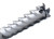 CGS Tool EF-5 Tornado Series Finishing End Mills 45043-TiCN, high-quality metallic cutting tool with a spiral flute design for precision machining.