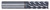 CGS Tool EF-5 Tornado Series Finishing End Mills 45012-ALTiN, close-up view of a metallic finishing end mill with spiral cutting edges designed for precise machining.