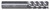 CGS Tool EF-5 Tornado Series Finishing End Mills 45033, close-up of a high-precision cutting tool with spiral flute design and engraved specifications.