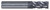 CGS Tool Beast Series Roughing End Mills CR1006-ALTiN, close-up of metallic cutting tool with fluted design for metal machining.