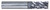 CGS Tool Beast Series Roughing End Mills 1020-ALTiN, close-up of a metal cutting tool with sharp, twisted flutes designed for roughing applications.