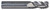 CGS Tool Beast Series Roughing End Mills CR1309, close-up view of a high-performance metal cutting tool with sharp, twisted cutting edges.