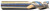 Ferocious 3x 5300 Series CR5330.030-S, industrial drill bit with a metallic finish and spiral flutes for metal cutting.