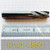 Refurbished End Mills R140-4850, a metallic cutting tool with a spiral flute design, placed on a ruler for size reference, suitable for machining applications.