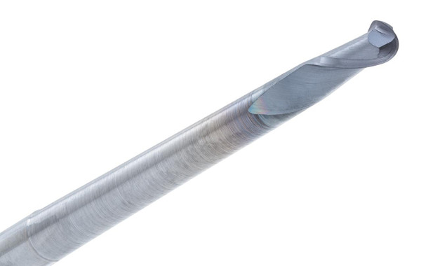 Profile Series 7005-ALTiN, close-up image of a high-performance industrial cutting tool or drill bit made of titanium aluminum nitride (TiAlN) coating, designed for metalworking precision.