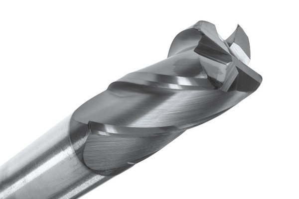 General Purpose CR143-7500.125-ALTiN, industrial drill bit with a metallic coating.