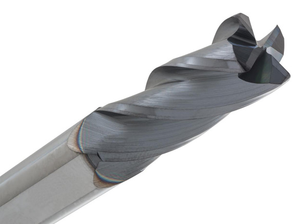 General Purpose CR143-1000.020-ALTiN, industrial drill bit with a twisted metal body and cutting edges designed for high-performance drilling.