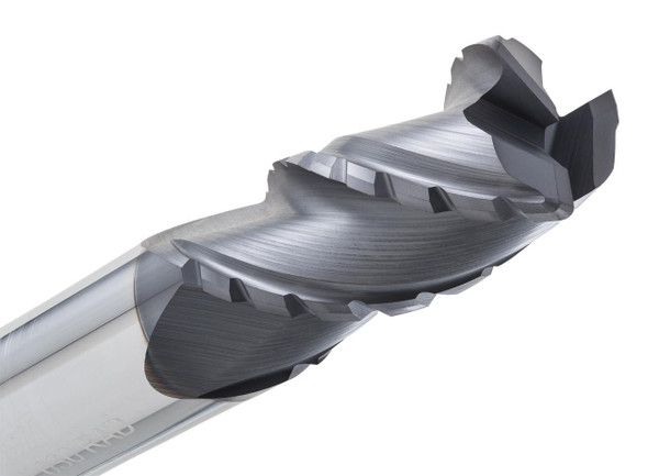 CGS Tool Beast Series Roughing End Mills CR1312-ALTiN, metallic cutting tool with durable and sharp cutting edges for industrial metalworking.