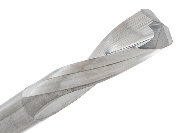Solid Carbide Drills 506-3125, high-precision metallic drill bit for metalworking with a sharp cutting tip.