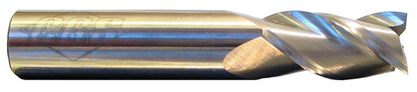Ferocious 3x 5300 Series CR5330.030-S, industrial drill bit with a metallic finish and spiral flutes for metal cutting.