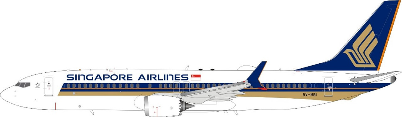 Singapore Airlines 737-8 Max 9V-MBI JF-737-8M-003 1:200