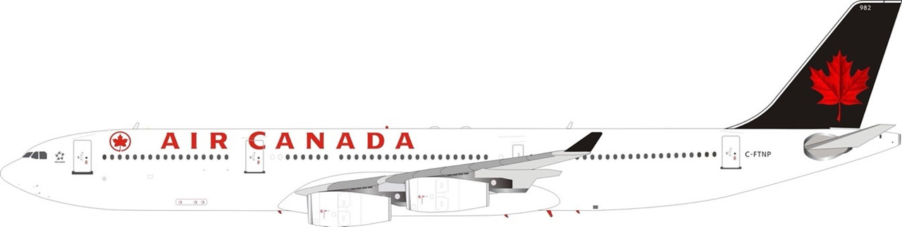 Air Canada Airbus A340-300 C-FTNP with stand B-343-AC-TNP 1:200