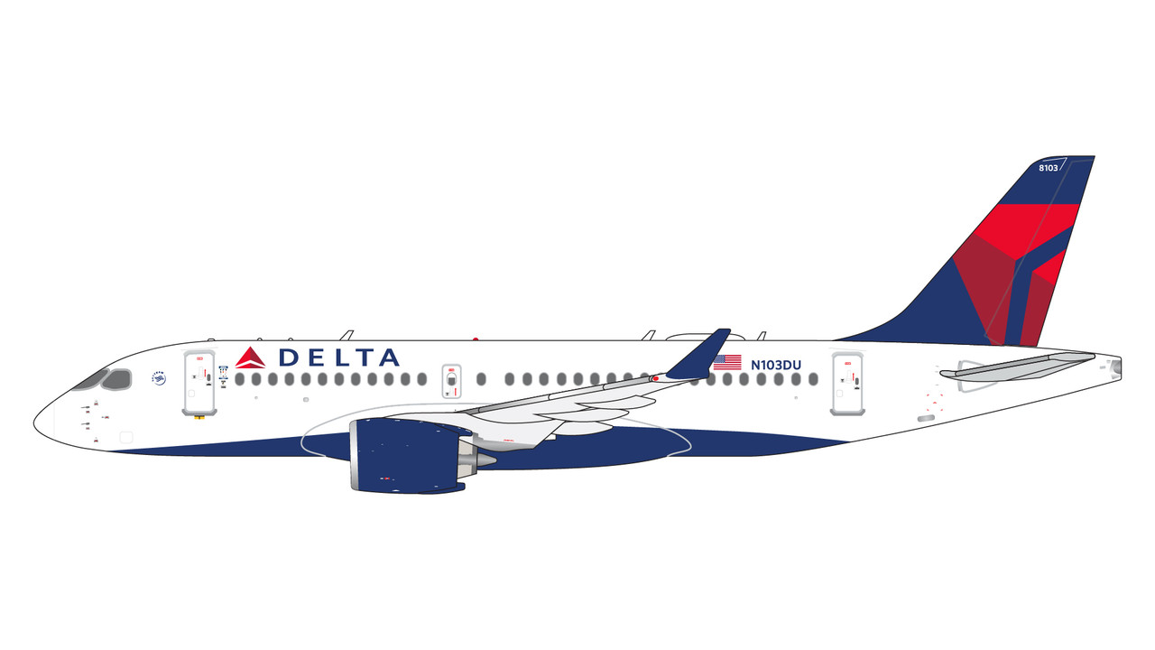 Gemini Jets Delta Air Lines A220-100 N103DU GJDAL2099 1:400