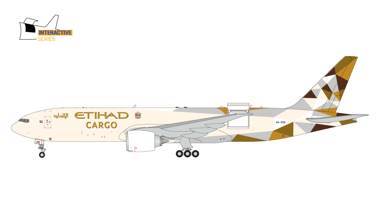 Gemini Jets Etihad Cargo B777-200LRF A6-DDE GJETD2146 1:400