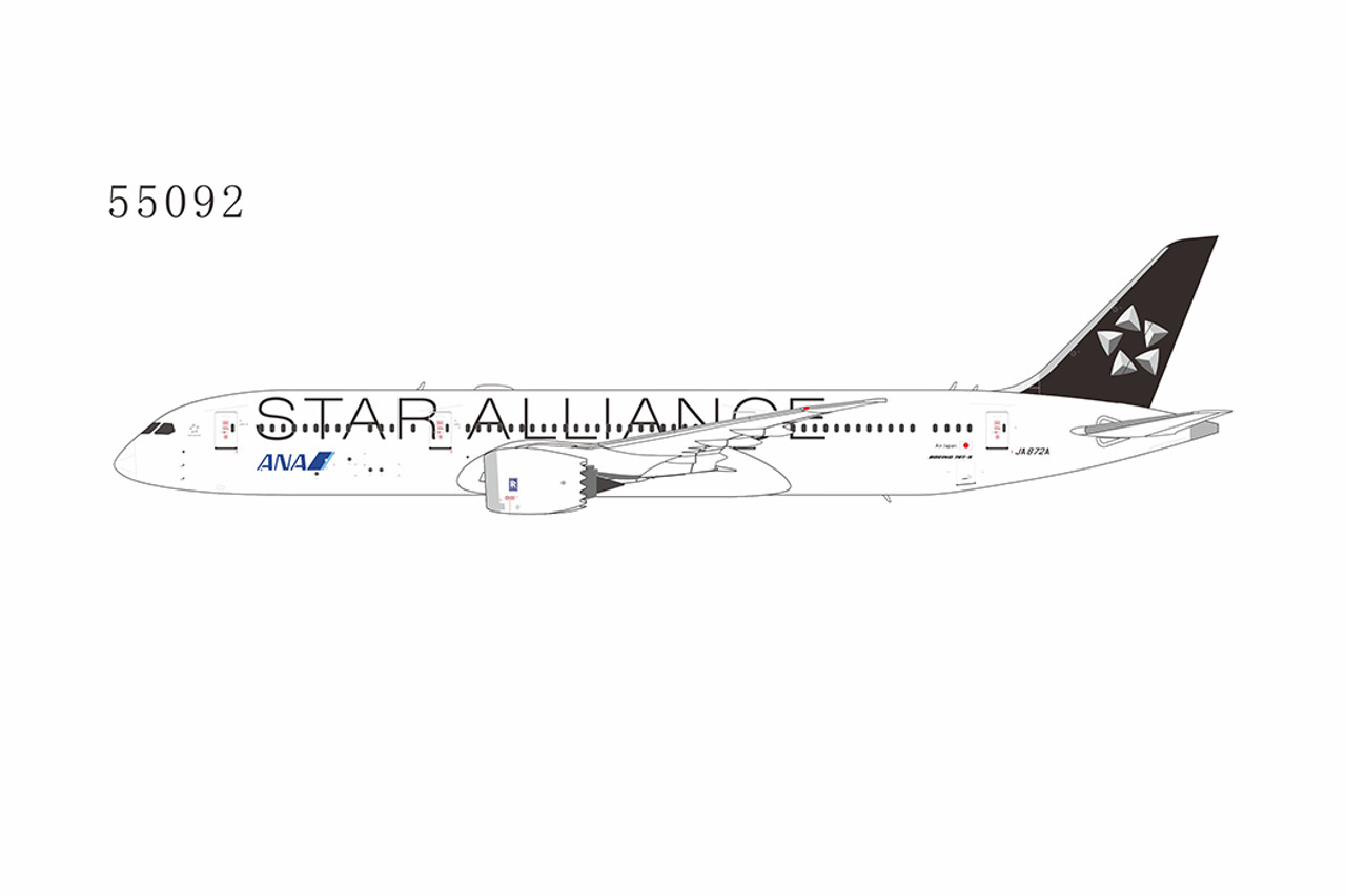 NG Models All Nippon Airways 787-9 Dreamliner Star Alliance JA872A