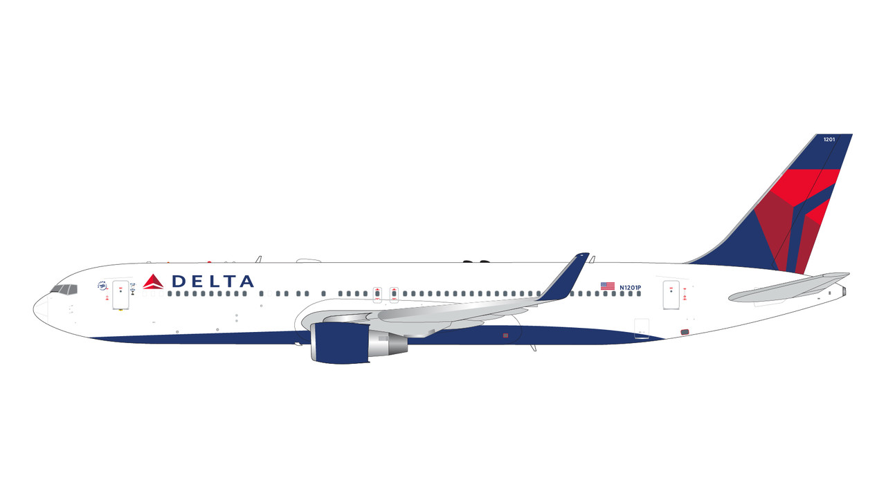 Delta Air Lines B767-300ER N1201P G2DAL1117 1:200