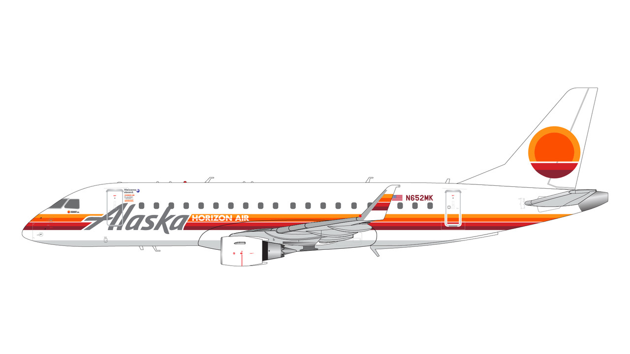 Alaska Airlines / Horizon Air E175 N652MK retro livery G2ASA1205 1:200