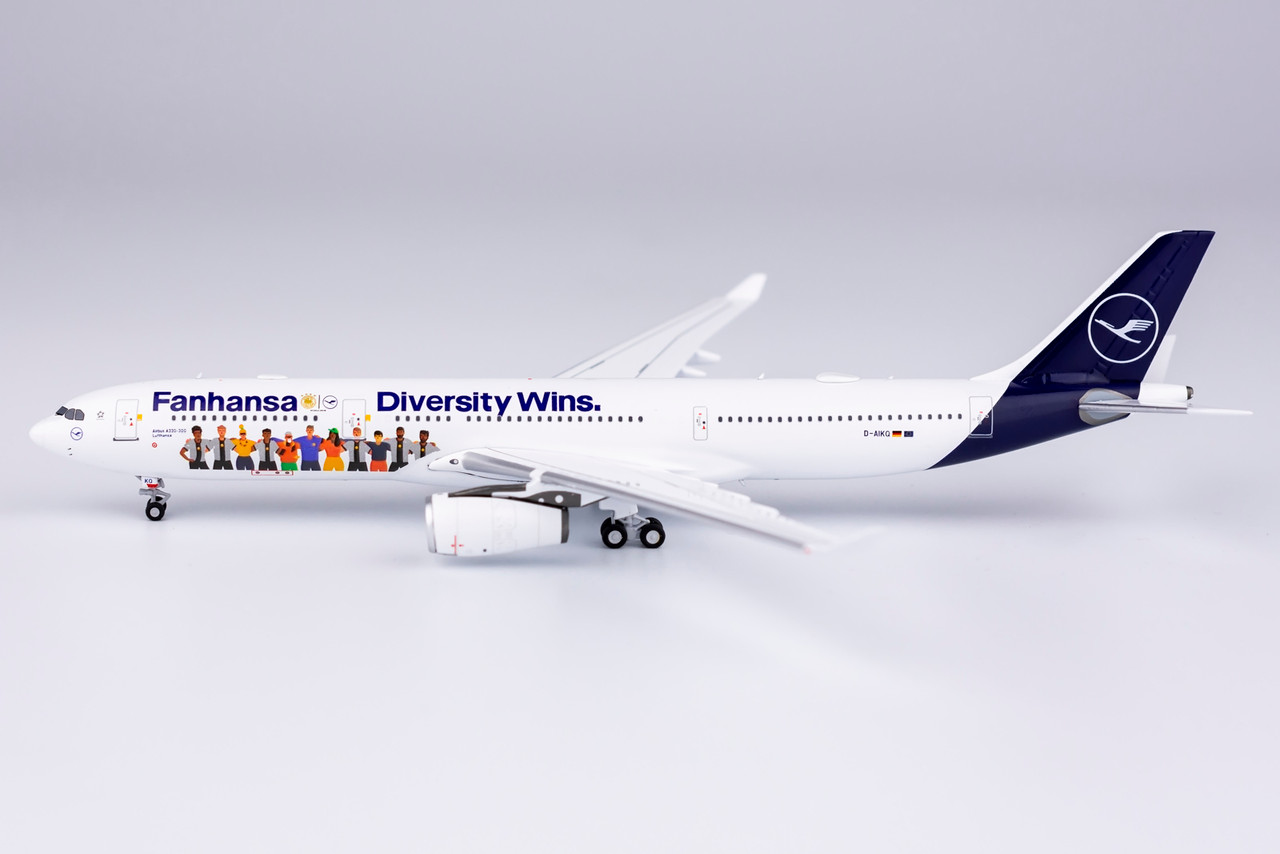 NG Models Lufthansa A330-300 Fanhansa with Diversity Wins D-AIKQ