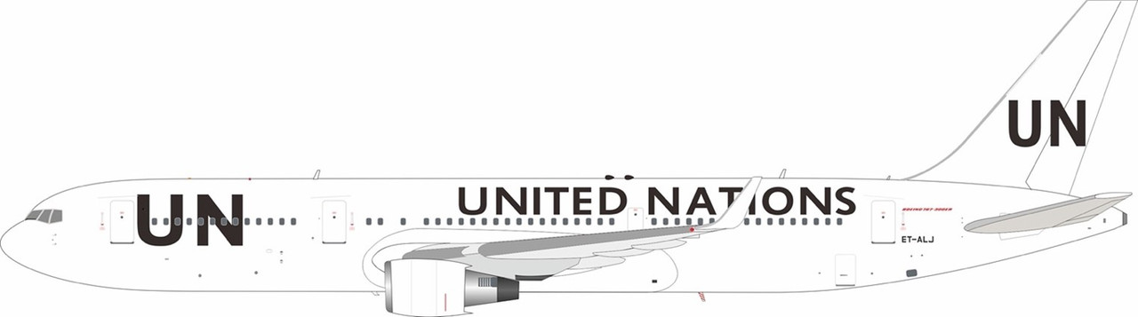 Inflight200 UNITED NATIONS 767-300 ET-ALJ IF763-UN-ALJ 1:200