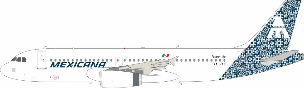 Inflight200 MEXICANA A320 XA-RYS IF320MX0323 1:200
