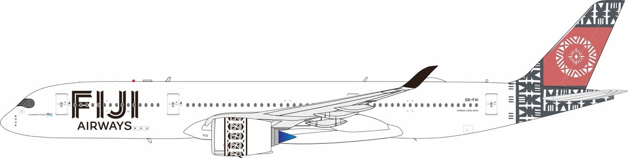 Fiji Airways Airbus A350-941 DQ-FAI with stand A359FJ06231:200