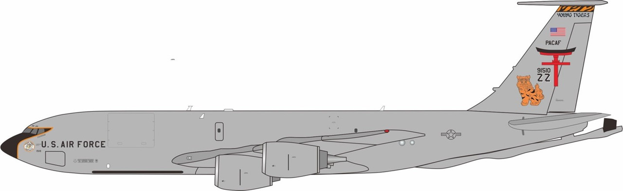 KC-135R United States Air Force 1/200 レア KC-135R Stratotanker 1:200 Diecast Model - GeminiJets GJ-G2AFO770