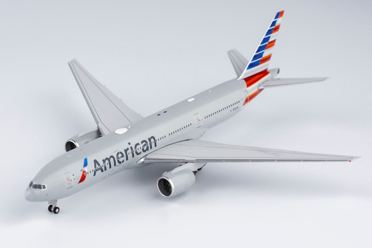 正規品Jet-X 1/400 B777-200 American Airlines Spirit of American N797AN JXM104 Chrome Version 限定50 No.0047 民間航空機