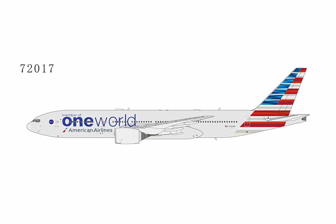 American Airlines 777-200ER Oneworld N791AN 72017 1:400