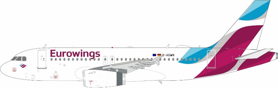 Eurowings A319 D-AGWN JF-A319-008 1:200