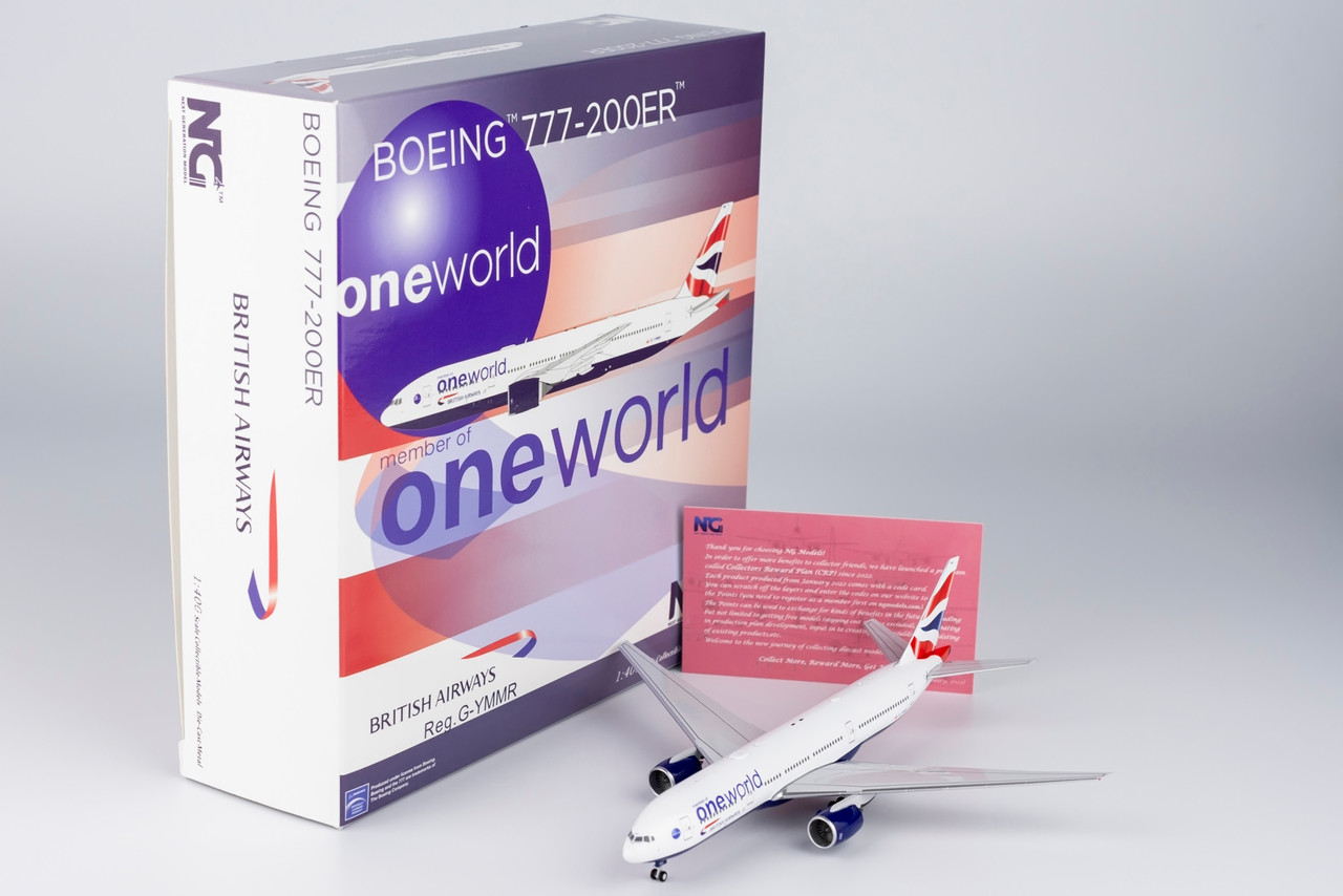British Airways 777-200ER G-YMMR (oneworld cs) 72027 1:400