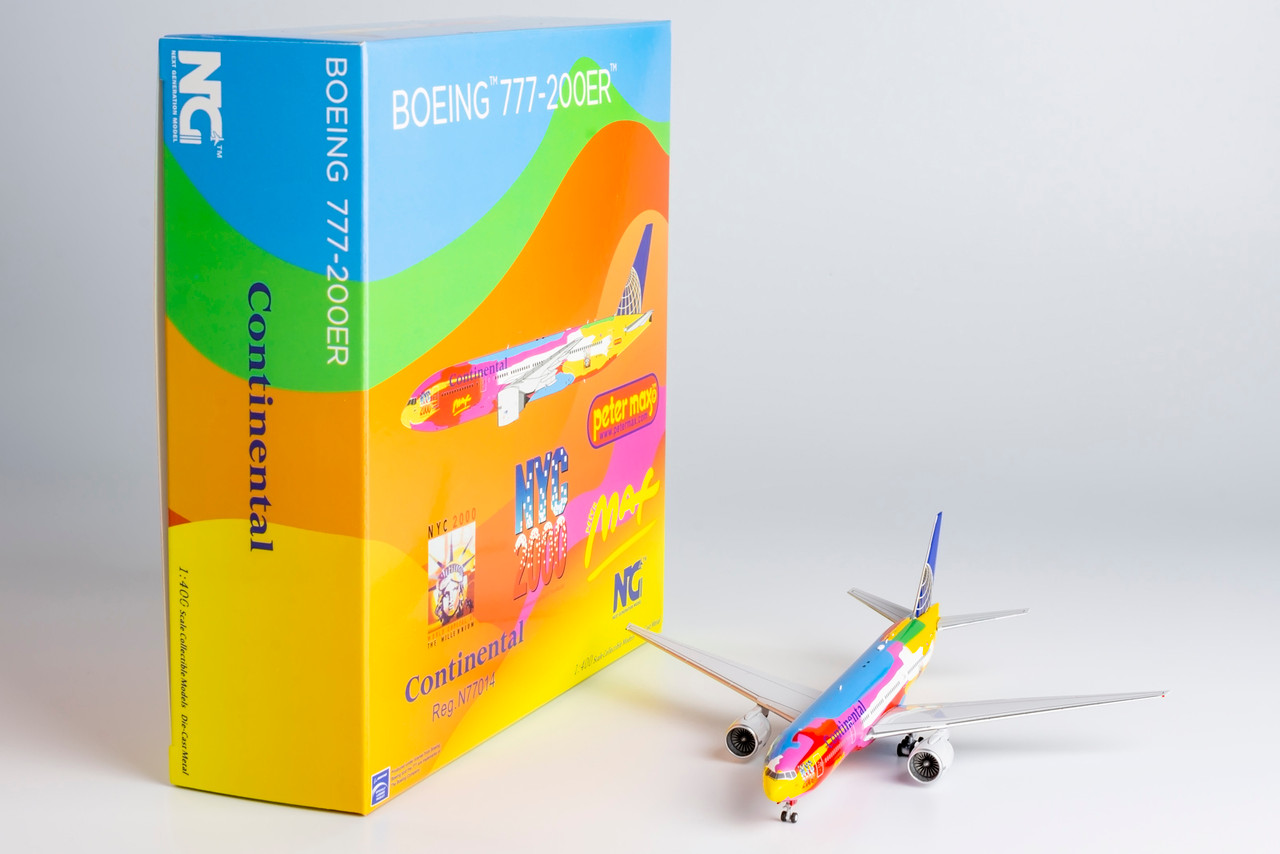 1/400 ドラゴン コンチネンタル航空 777-200 特別塗装 Continental