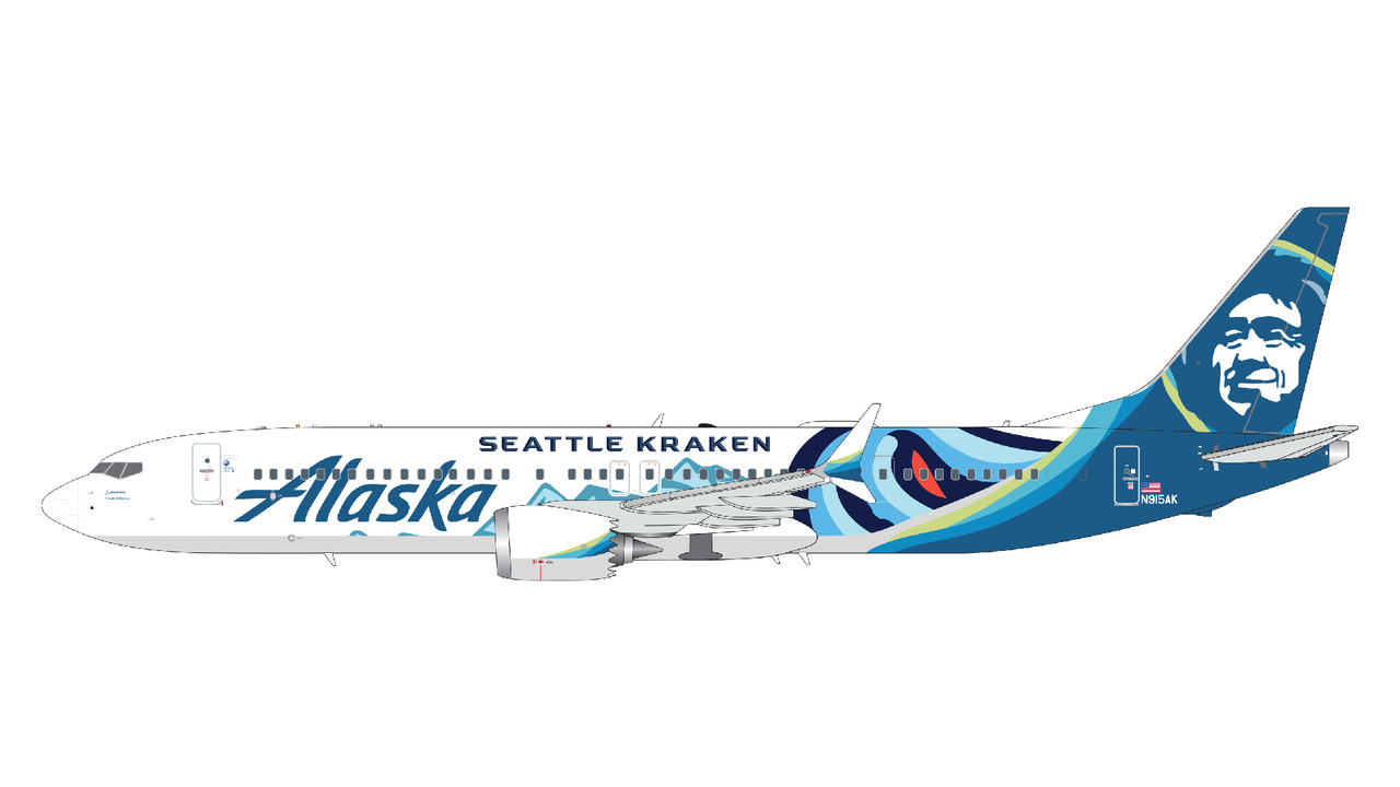Alaska 737 MAX 9 Kraken G2ASA1219 1:200
