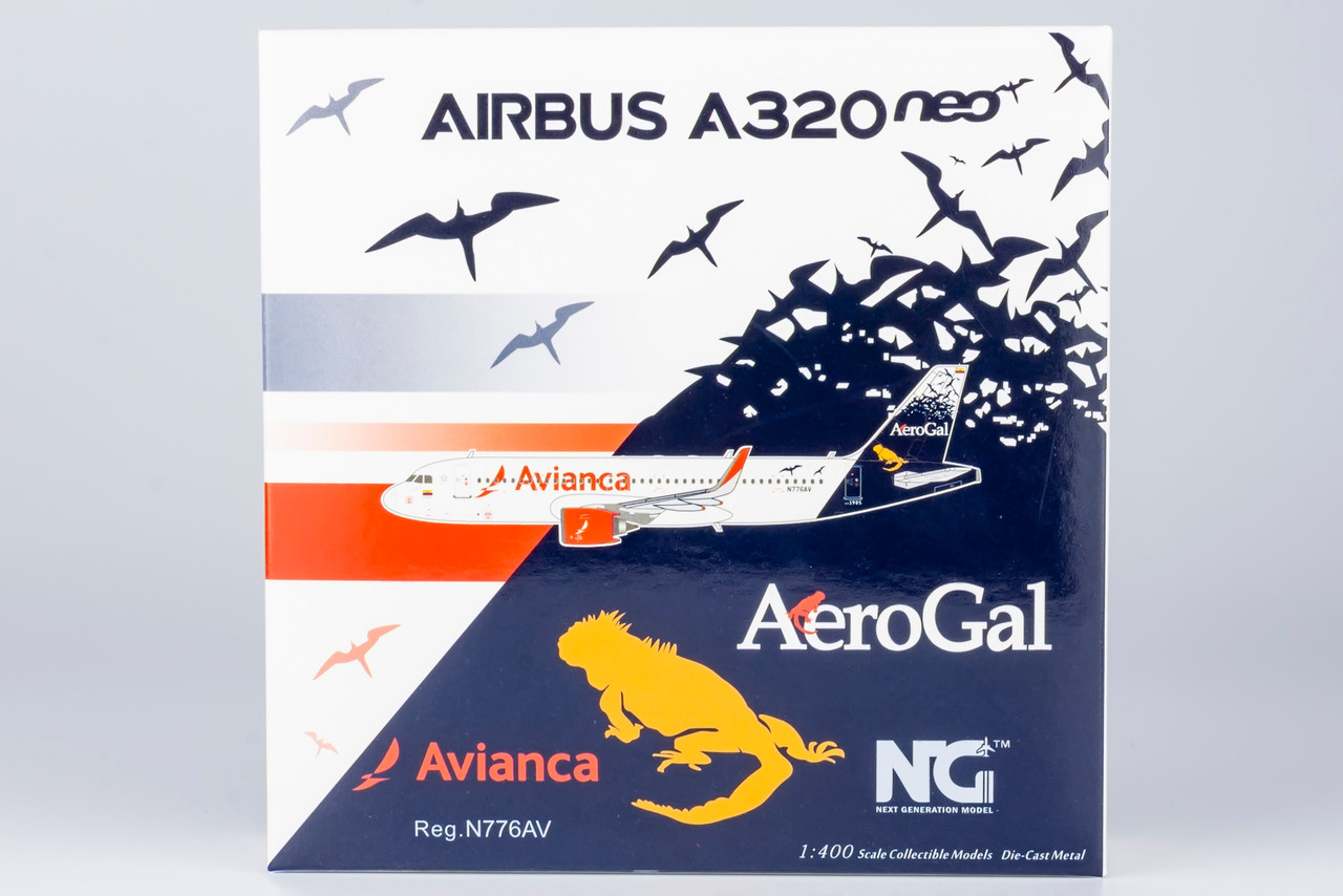 NG Models Avianca A320neo N776AV AeroGal Heritage 15031 1:400