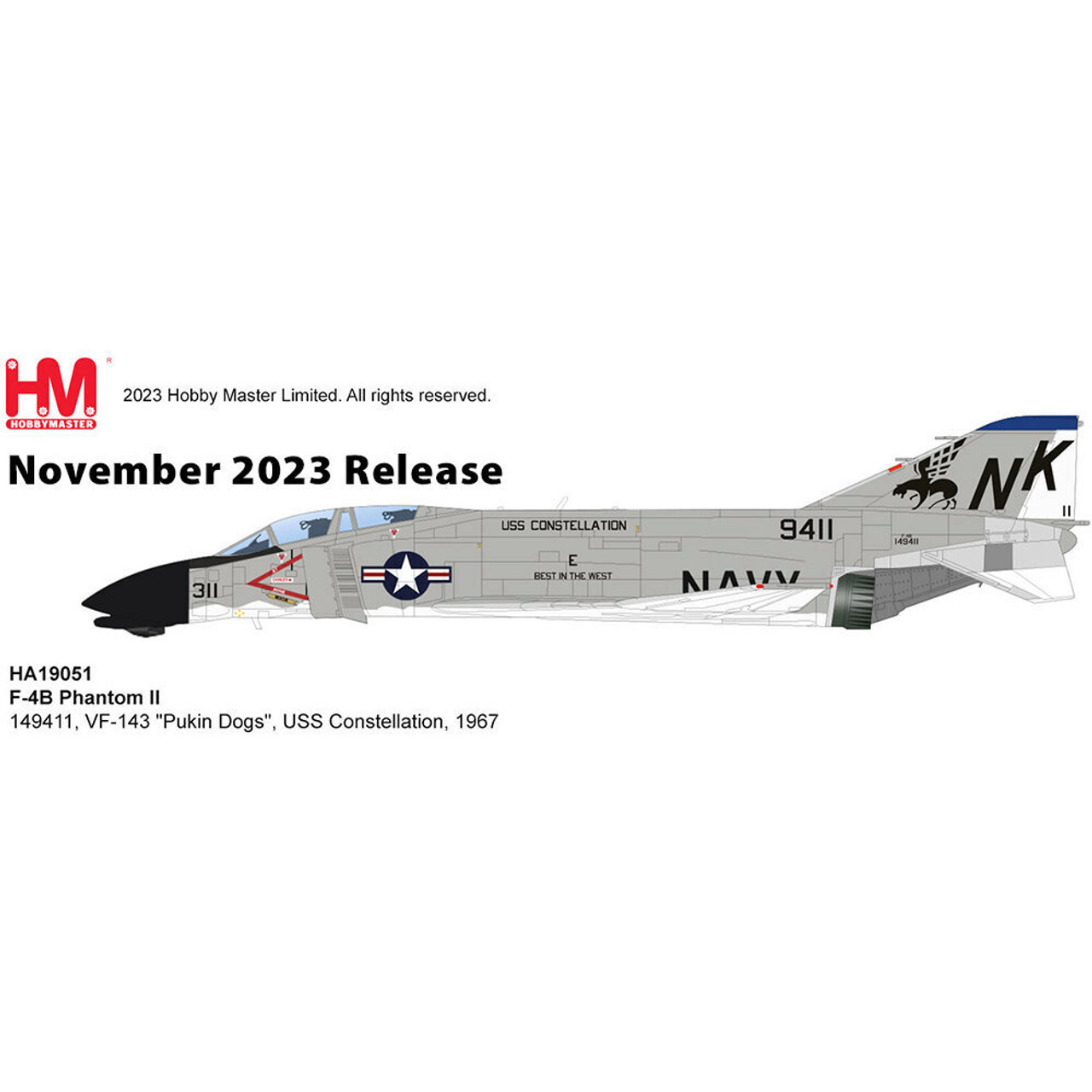 Hobby Master F-4B Phantom II VF-143 